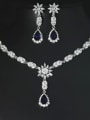 thumb Luxury AAA Zircon Two Pieces Set 1