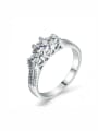 thumb AAA Zircons Simple Style Engagement Ring 0