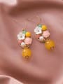 thumb Alloy With Gold Plated Vintage Flower Hook Earrings 3