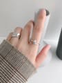 thumb 925 Sterling Silver With Glossy Simplistic Tie a Knot Free Size Rings 2