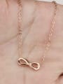 thumb Stainless Steel With Rose Gold Plated Simplistic Monogrammed Necklaces 2