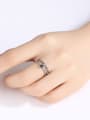 thumb Thai Silver With Gun Plated Vintage Irregular Free Size  Rings 1