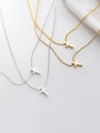 thumb 925 Sterling Silver With Smooth  Simplistic Double Cross  Necklaces 2