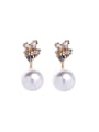 thumb Personality Temperament Fashionable Artificial Pearls Stud Earrings 0