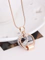 thumb Alloy Rose Gold Plated Fashion Rhinestones Round shaped Two Pieces Jewelry Set 1