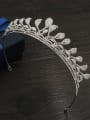 thumb Sparking Micro Pave Zircons Leaves Wedding Party Hair Accessories 2