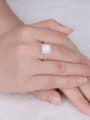 thumb S925 Silver Opal Stone Engagement Ring 1
