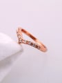 thumb Rose Gold Plated Alloy Midi Ring 1