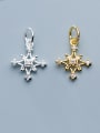 thumb 925 Sterling Silver With Cubic Zirconia  Fashion Cross Charms 0