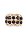 thumb Personalized Blue Resin stones Gold Plated Alloy Ring 2