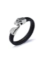 thumb Personalized Woven Artificial Leather Snake Bracelet 0
