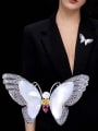 thumb Copper With Shell Fashion Butterfly Brooches 1