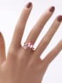 thumb Hot Selling Flower -shape Austria Crystal Opening Ring 1