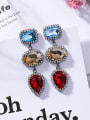 thumb Alloy With Gun Plated Vintage  Cubic Zirconia Party Drop Earrings 0