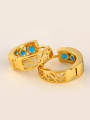 thumb Copper Alloy 24K Gold Plated Fashion Small Zircon Clip clip on earring 2