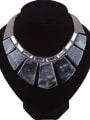 thumb Personalized Exaggerated Geometrical Resin Suede Necklace 1