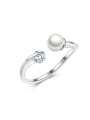 thumb Shell Pearl Simple Style Opening Ring 0