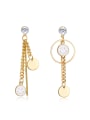 thumb Fashion Asymmetrical Smiling Faces Drop Earrings 0