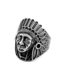 thumb Punk Indian Chief Statement Ring 0