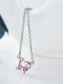 thumb Fashion Heart-shaped austrian Crystal I Love Necklace 2
