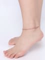 thumb Adjustable Length Rose Gold Plated Titanium Foot Jewelry 1