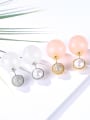 thumb Copper With Gold Plated Simplistic Ball Stud Earrings 0