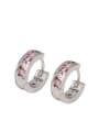 thumb Copper Alloy White Gold Plated Fashion Zircon Clip clip on earring 0