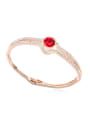 thumb Fashion Cubic austrian Crystals Rose Gold Plated Alloy Bangle 0