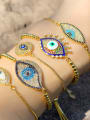 thumb Copper With Color Cubic Zirconia Fashion Evil Eye Bracelets 0