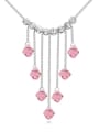 thumb Fashion Little austrian Crystals Tassels Pendant Alloy Necklace 3