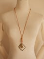 thumb Ethnic Style Women Square Shaped Necklace 1