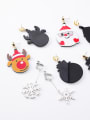 thumb Alloy With White Gold Plated Cute Acrylic chrismas Earrings 1
