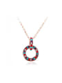 thumb Simple Combined Ring Rhinestones Necklace 2