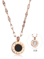 thumb Stainless Steel With Rose Gold Plated Fashion Round Necklaces 1