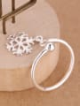 thumb Snowflake Opening Midi Ring 1