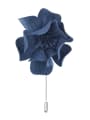 thumb Alloy With Fabric art Romantic Flower Corsages/Straight pin brooch 4