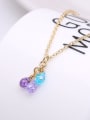 thumb All-match 16K Gold Plated Multi-color Zircons Necklace 1