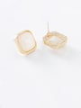 thumb Alloy With Gold Plated Simplistic Geometric Stud Earrings 1