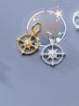 thumb 925 Sterling Silver With Cubic Zirconia  Personality Cross Charms 1