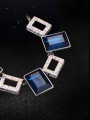 thumb Square Shaped Crystal Necklace 2