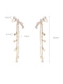 thumb Alloy With Imitation Gold Plated Pentagram   Flow Comb Drop Earrings 1