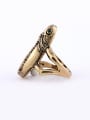 thumb Punk style Antique Gold Plated Lizard Alloy Ring 1