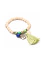 thumb Wooded Beads Creative Tassel Accessories Bracelet 0