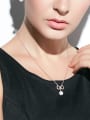 thumb Fashion Cubic Zirconias-covered Bowknot Artificial Pearl Alloy Necklace 1