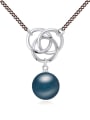 thumb Fashion Double Color Plated Imitation Pearl Alloy Necklace 3