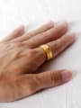 thumb Stainless Steel With Gold Plated Classic Geometric Wedding Rings 1