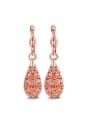 thumb Rose Gold Plated Fashion Hollow Drop Earrings 0