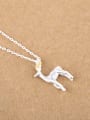thumb Fashion Standing Deer Silver Necklace 2