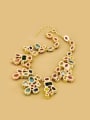 thumb Alloy Artificial Stones Sweet and Elegant Sweater Necklace 2