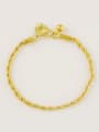 thumb Fashion 24K Gold Plated Heart Shaped Wave Shaped Bracelet 0